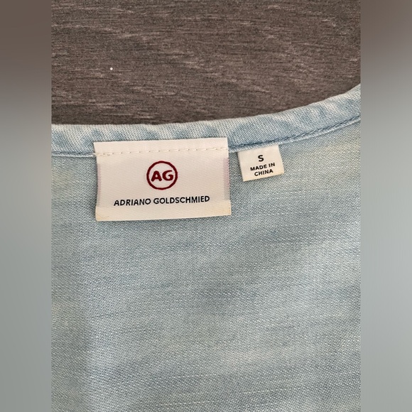 Adriano Goldschmied Shirt denim top small S designer - Picture 3 of 5